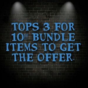 5$ tops are 3 for 10!!